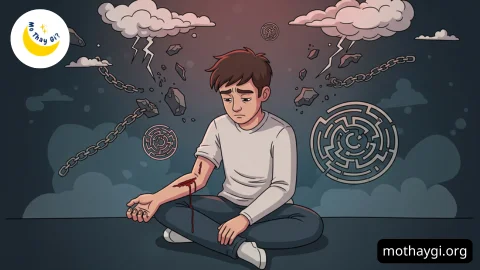 mơ thấy máu