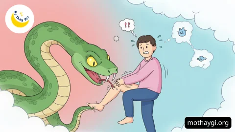 mơ thấy rắn cắn