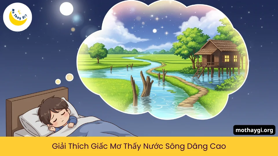 mơ thấy nước sông dâng cao