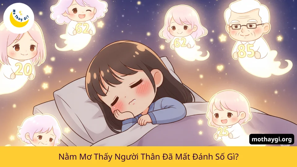 nằm mơ thấy người thân đã mất đánh số gì